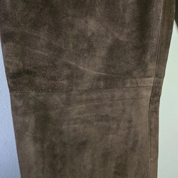 GAP Genuine Leather Pants – Size 4 – Dark Brown – Great Condition - Picture 3 of 6